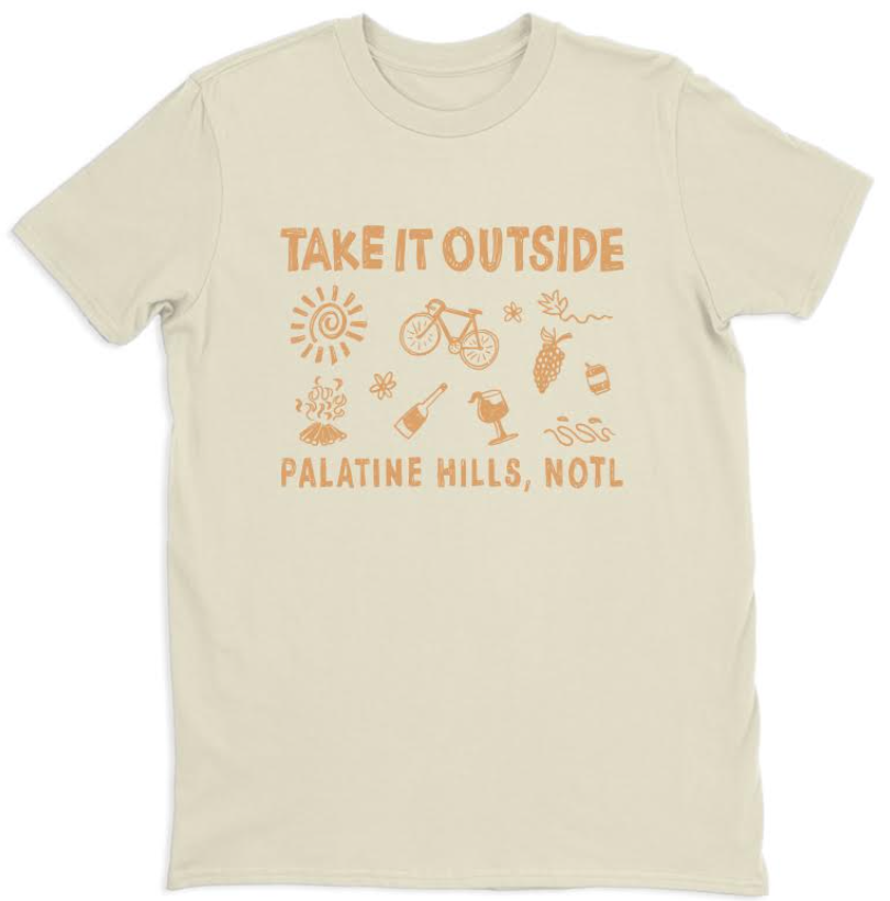 'Take it Outside' Classic Tee - Palatine Hills Estate Winery