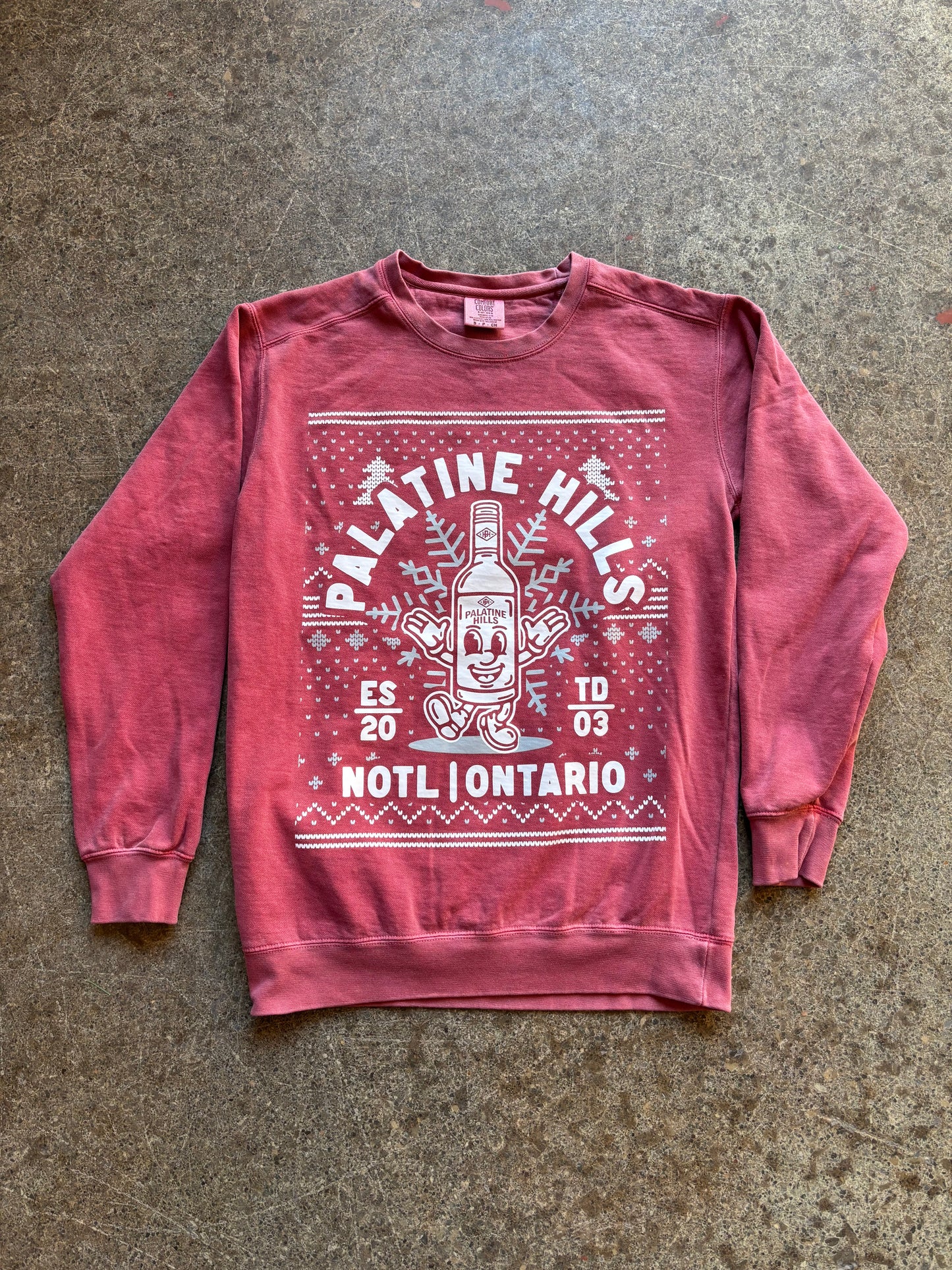 'Ugly Christmas Sweater' Crewneck - Palatine Hills Estate Winery