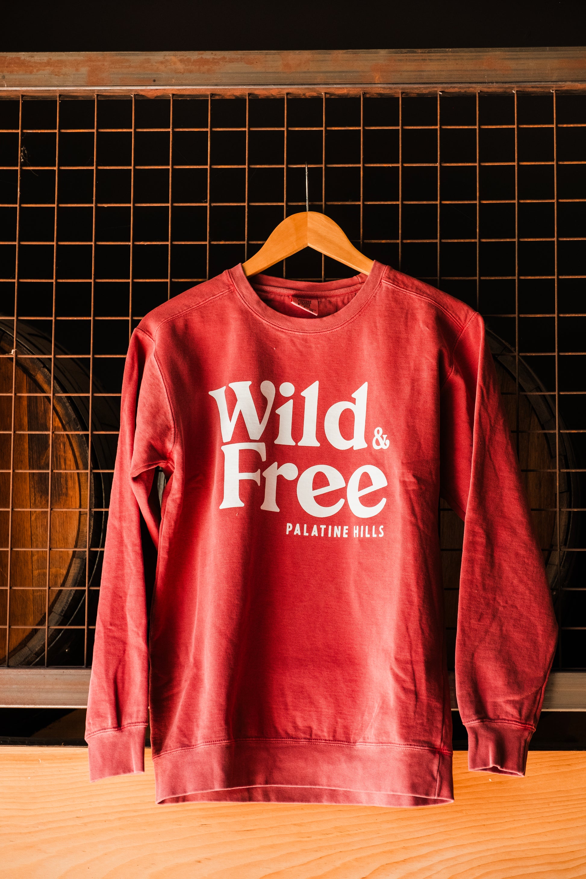 'Wild & Free' Crewneck - Palatine Hills Estate Winery
