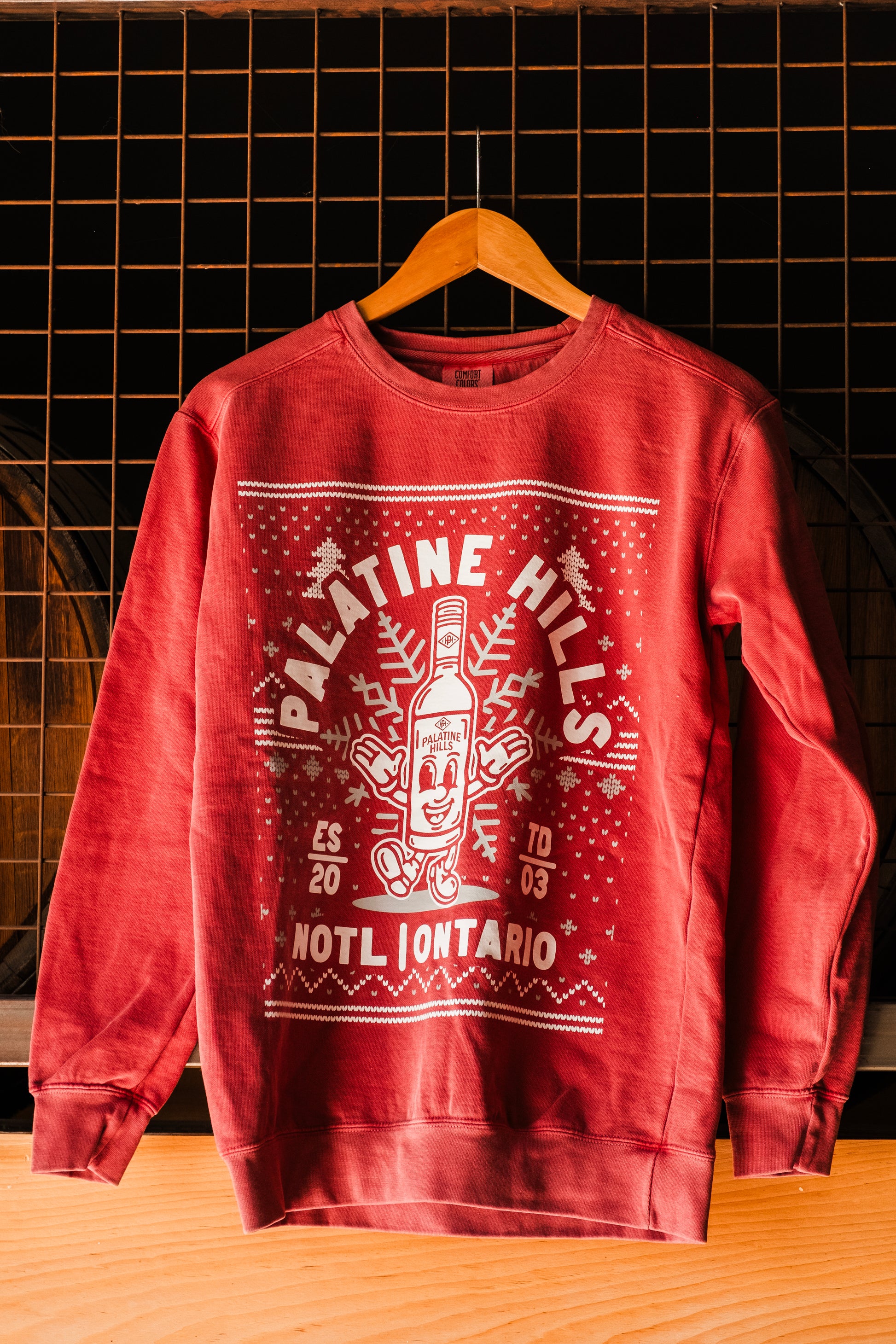 'Ugly Christmas Sweater' Crewneck - Palatine Hills Estate Winery