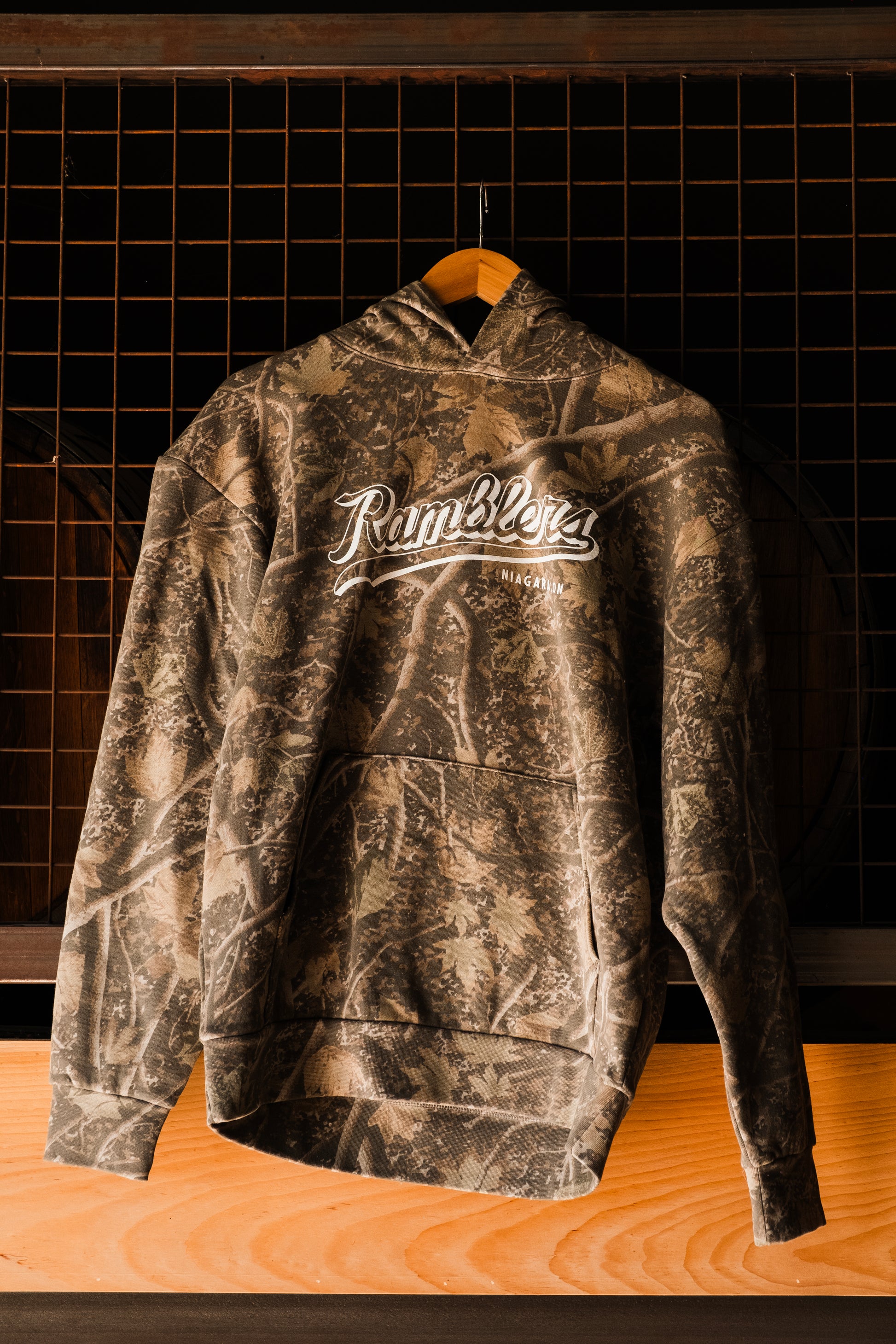 Ramblers Camo Hoodie - Palatine Hills Estate Winery