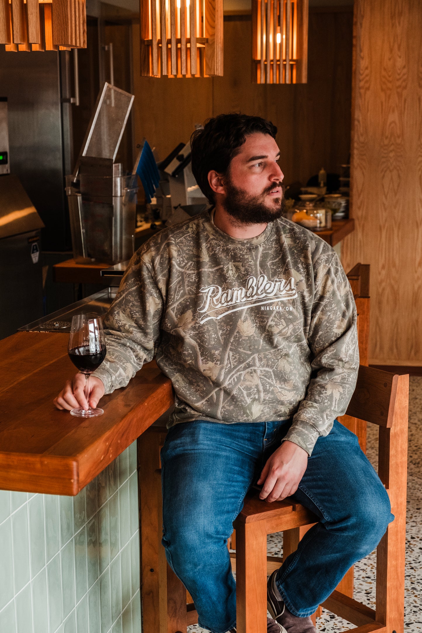 Ramblers Camo Crewneck - Palatine Hills Estate Winery