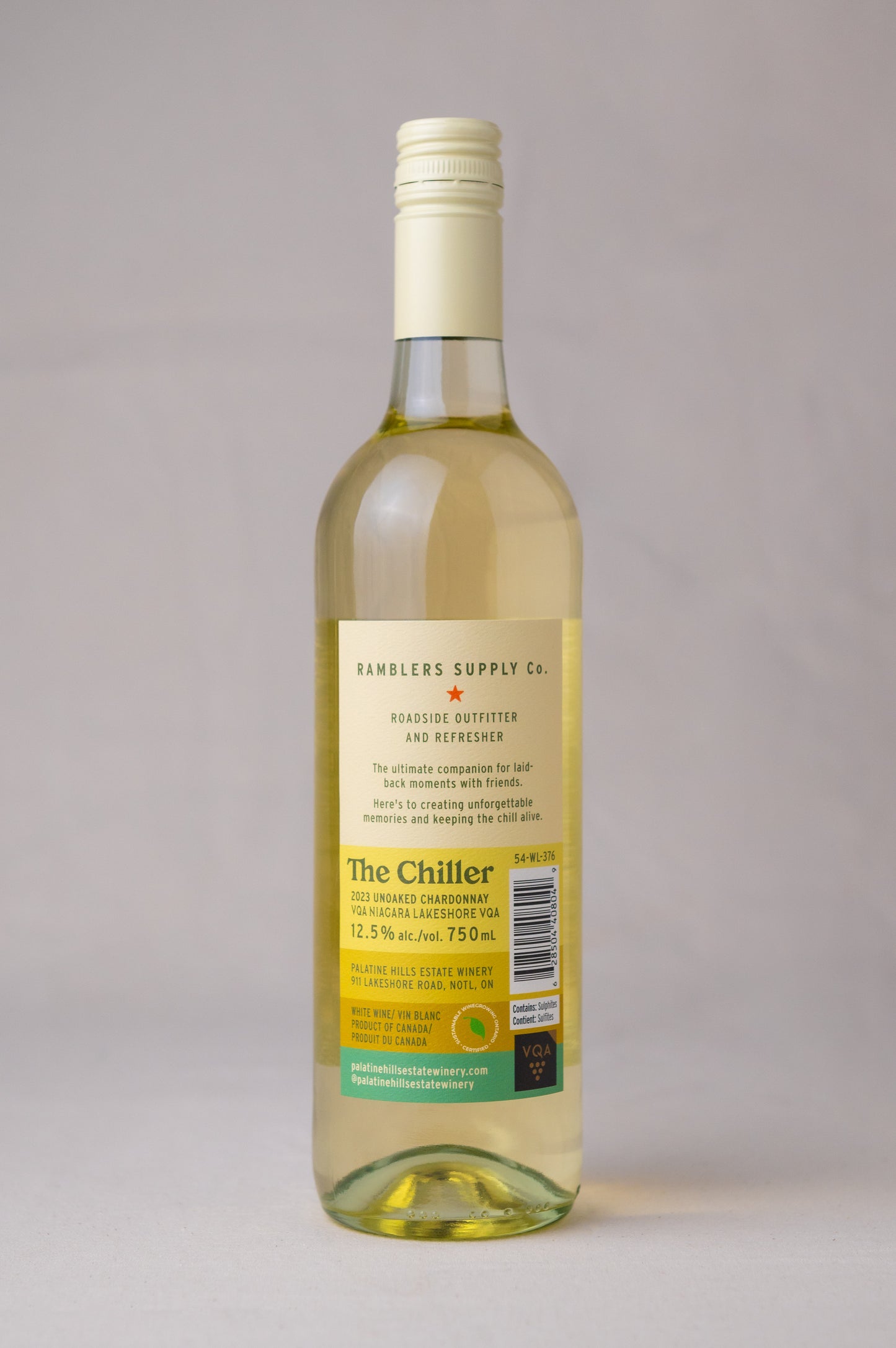 2023 Ramblers 'The Chiller' Unoaked Chardonnay - Palatine Hills Estate Winery