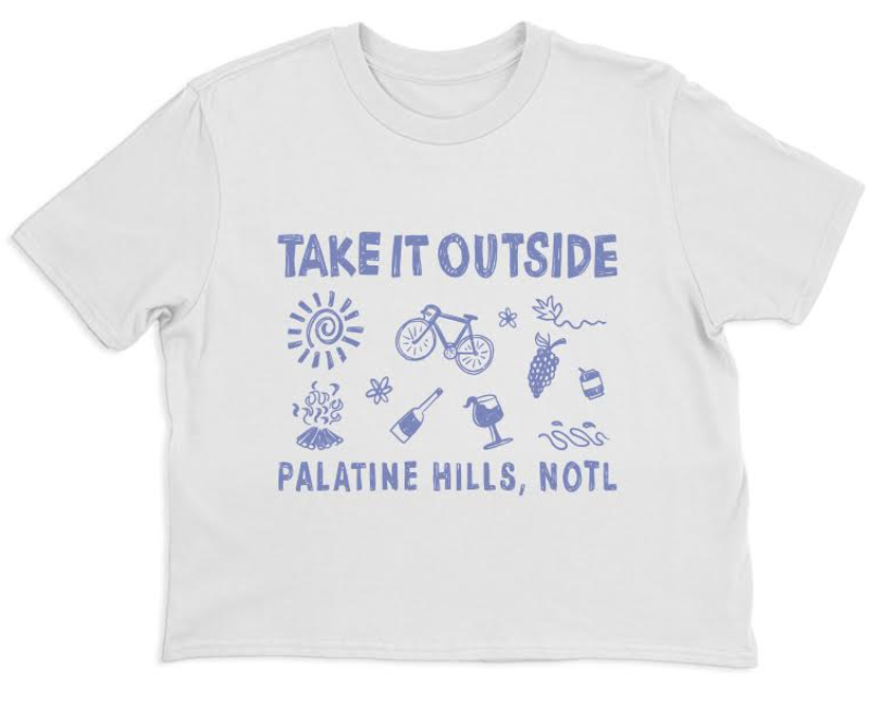 'Take it Outside' Boxy Tee - Palatine Hills Estate Winery