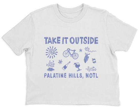 'Take it Outside' Boxy Tee - Palatine Hills Estate Winery
