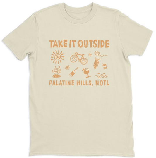 'Take it Outside' Classic Tee - Palatine Hills Estate Winery