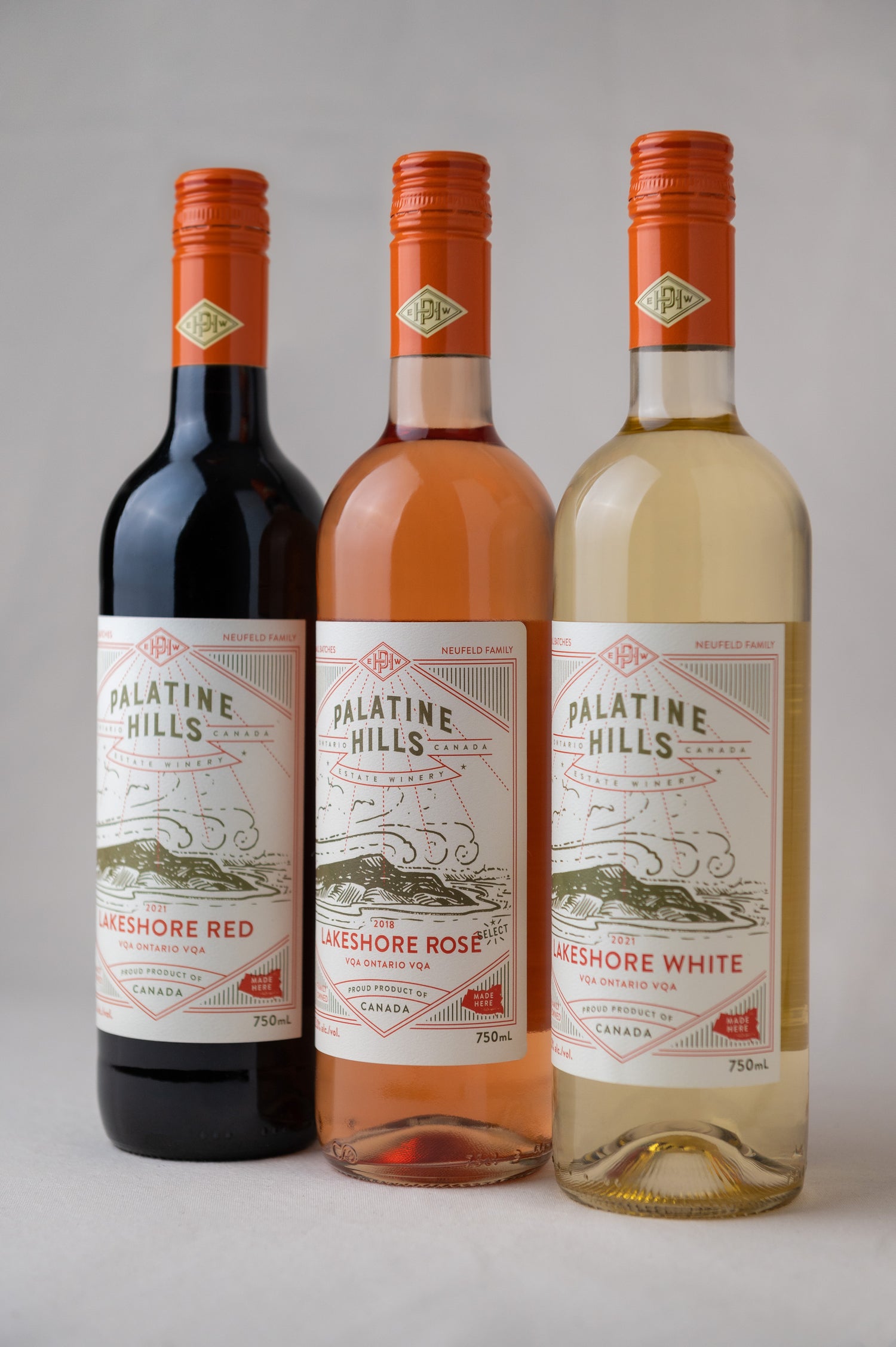 Lakeshore Mixed Case (White/Rosé/Red) - Palatine Hills Estate Winery